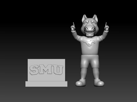 NCAA - Peruna mascot Southern Methodist University - 3d Print 3D Print Model
