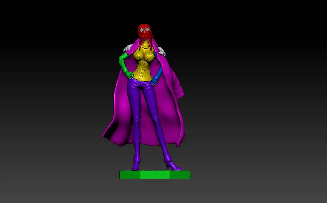 ヒナ - 海軍少将 - ワンピース - 3D プリント 3Dプリントモデル .c4d .max .obj .3ds .fbx .stl .blend