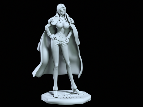 Hina - Marine Rear Admiral - ONE PIECE - 3D PRINT 3Dプリントモデル