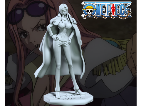 Hina - Marine Rear Admiral - ONE PIECE - 3D PRINT 3Dプリントモデル