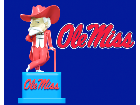 NCAA - Colonel Reb mascot - Ole Miss Rebels 1 - 3d print 3Dプリントモデル