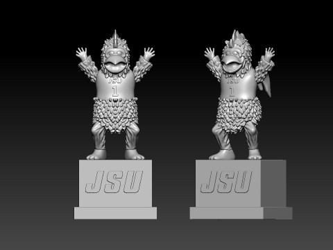 NCAA - Cocky - Jacksonville State University - 3d print 3D Принт Модель