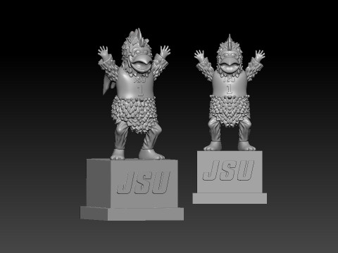 NCAA - Cocky - Jacksonville State University - 3d print 3D Принт Модель