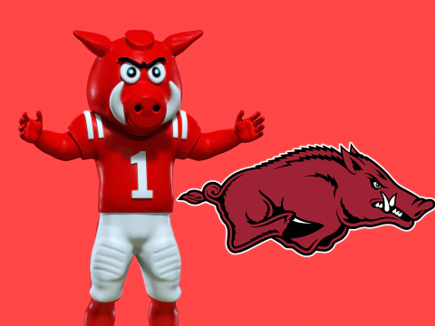 NCAA - University of Arkansas Razorbacks mascot - 3d print 3D Print Model