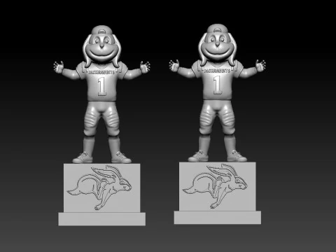 NCAA - South Dakota State Jackrabbits mascot - 3d print 3D Print Model