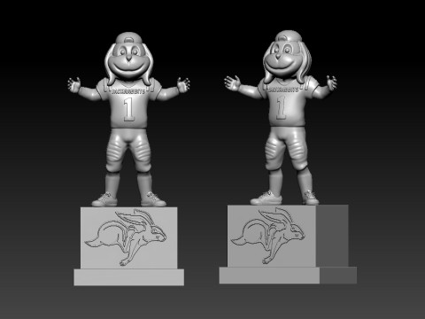 NCAA - South Dakota State Jackrabbits mascot - 3d print Model do druku 3D