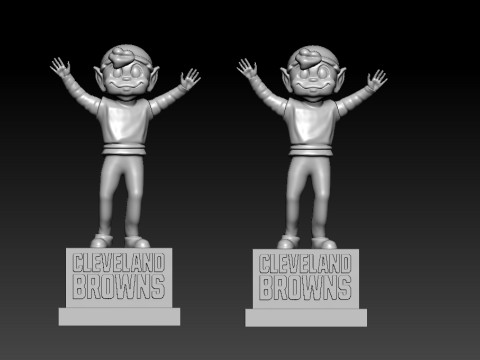 Brownie The Elf - Cleveland Browns mascot statue - 3d print 3D-printmodel
