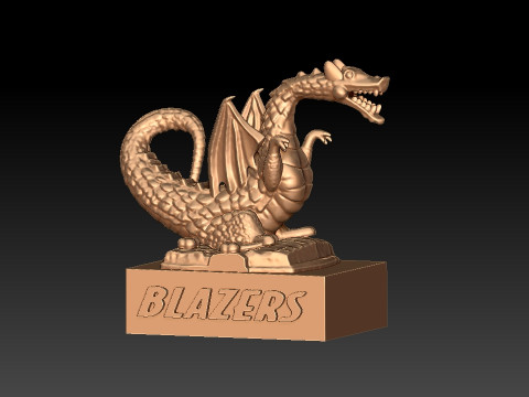 NCAA - Blaze - University of Alabama at Birmingham mascot - 3d print 3D Print Model