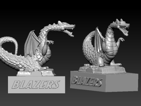 NCAA - Blaze - University of Alabama at Birmingham mascot - 3d print 3D Print Model