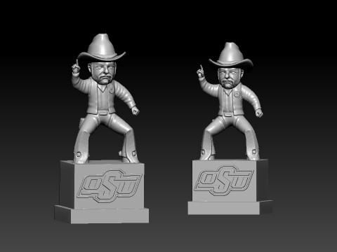 NCAA - Pistol Pete - Oklahoma State University mascot - 3d print 3Dプリントモデル