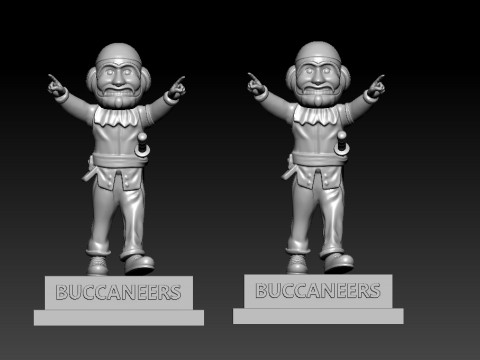 NFL - Captain Fear - Tampa Bay Buccaneers mascot 3Dプリントモデル
