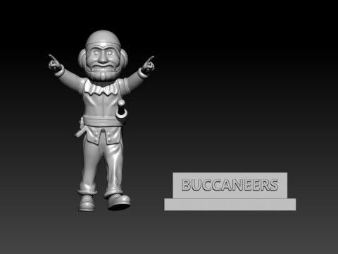 NFL - Captain Fear - Tampa Bay Buccaneers mascot 3Dプリントモデル