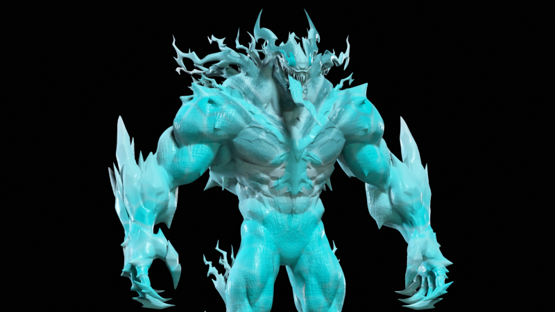 Marvel Rivals - Venom Snow Symbiote version - 3d print Modèles 3D en vedette .c4d .max .obj .3ds .fbx .stl .blend 