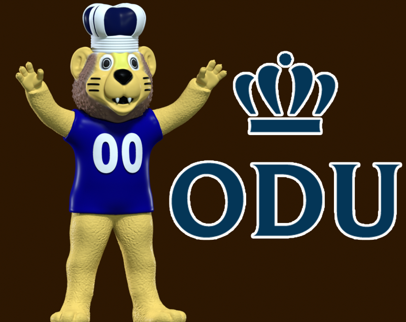 NCAA - Big Blue mascot - Old Dominion University - 3d print 3D Print Model .c4d .max .obj .3ds .fbx .stl .blend 