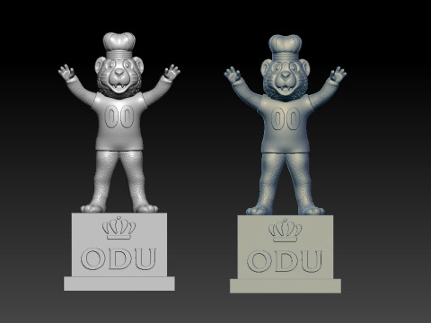 NCAA - Big Blue mascot - Old Dominion University - 3d print 3D Print Model