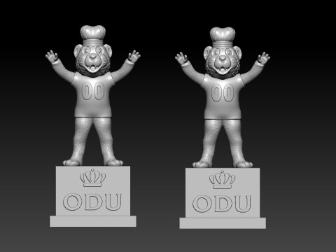 NCAA - Big Blue mascot - Old Dominion University - 3d print 3D Print Model