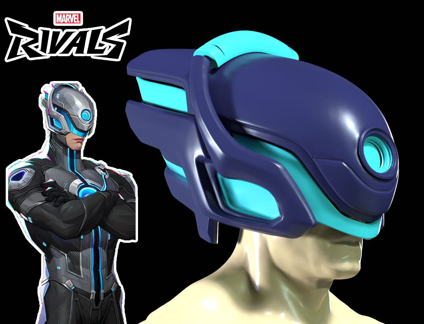 MAVER RIVAL - The Maker head for COSPLAY 3D Print Model .c4d .max .obj .3ds .fbx .stl .blend 