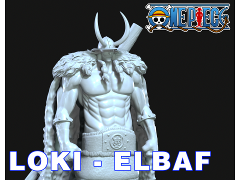 LOKI prince - Elbaf - one piece - 3d print 3Dプリントモデル