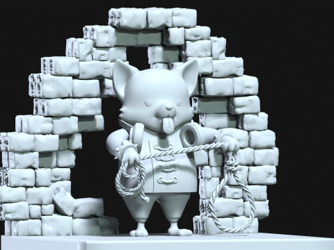 Minochihuahua - Impel Down - ONE PIECE - 3D PRINT 3D-Druckmodell