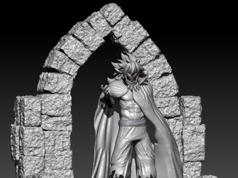 Acnologia fanart - The Dragon King - fairy tail - 3d print 3Dプリントモデル