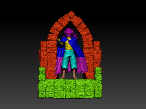 Acnologia fanart - The Dragon King - fairy tail - 3d print 3Dプリントモデル