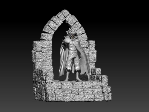 Acnologia fanart - The Dragon King - fairy tail - 3d print 3Dプリントモデル