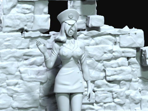 Stewardess - IMPER DOWN - ONE PIECE 3D-printmodel
