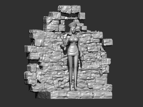 Stewardess - IMPER DOWN - ONE PIECE 3D 打印模型
