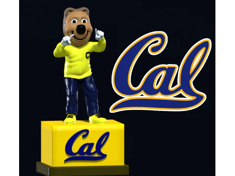 NCAA - Oski - Universit&eacute; de Californie - Berkeley - Impression 3D Modèles 3D en vedette