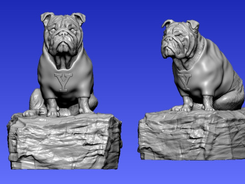 NCAA - Handsome Dan statue - Yale University - 3D PRINT 3D Print Model