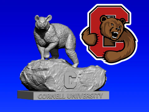 NCAA - Cornell Big Red - Cornell &Uuml;niversitesi - 3d baskı 3D Baskı Modeli