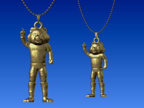 NCAA - Necklaces Sam Houston Bearkats - Hanging Figurine 3D Принт Модель