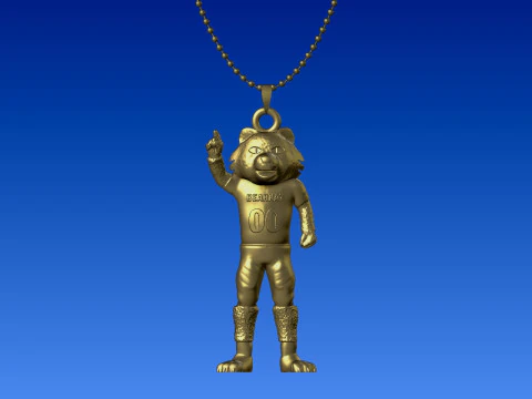 NCAA - Necklaces Sam Houston Bearkats - Hanging Figurine 3D Print Model