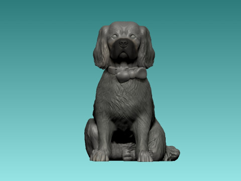 Labradoodle Dog Statue - Dog Doodle - 3D printing 3D Print Model