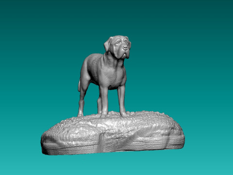 English Bullmastiff Dog Model - Pet - 3D print 3D Print Model