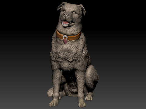Australian Cattle Dog - statue - 3D print Modelo de Impressão 3D
