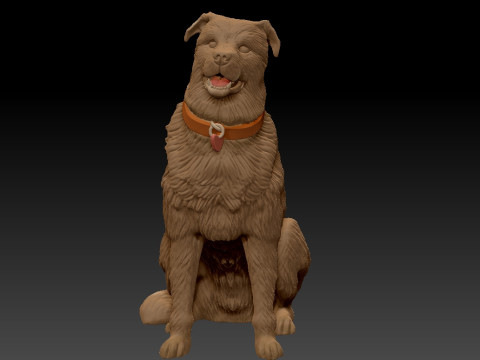 Australian Cattle Dog - statue - 3D print 3Dプリントモデル