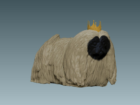 Summit Pekingese Dog- Figure Sculpture Puppy - 3D print 3D 模型