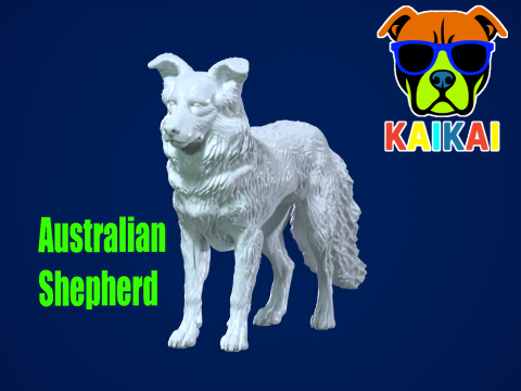 The Australian Shepherd - Australian Berger model - 3D print 3D 打印模型