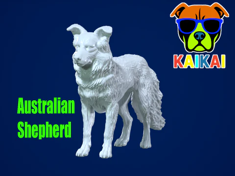 Il pastore australiano - modello Berger australiano - stampa 3D Modello di stampa 3D