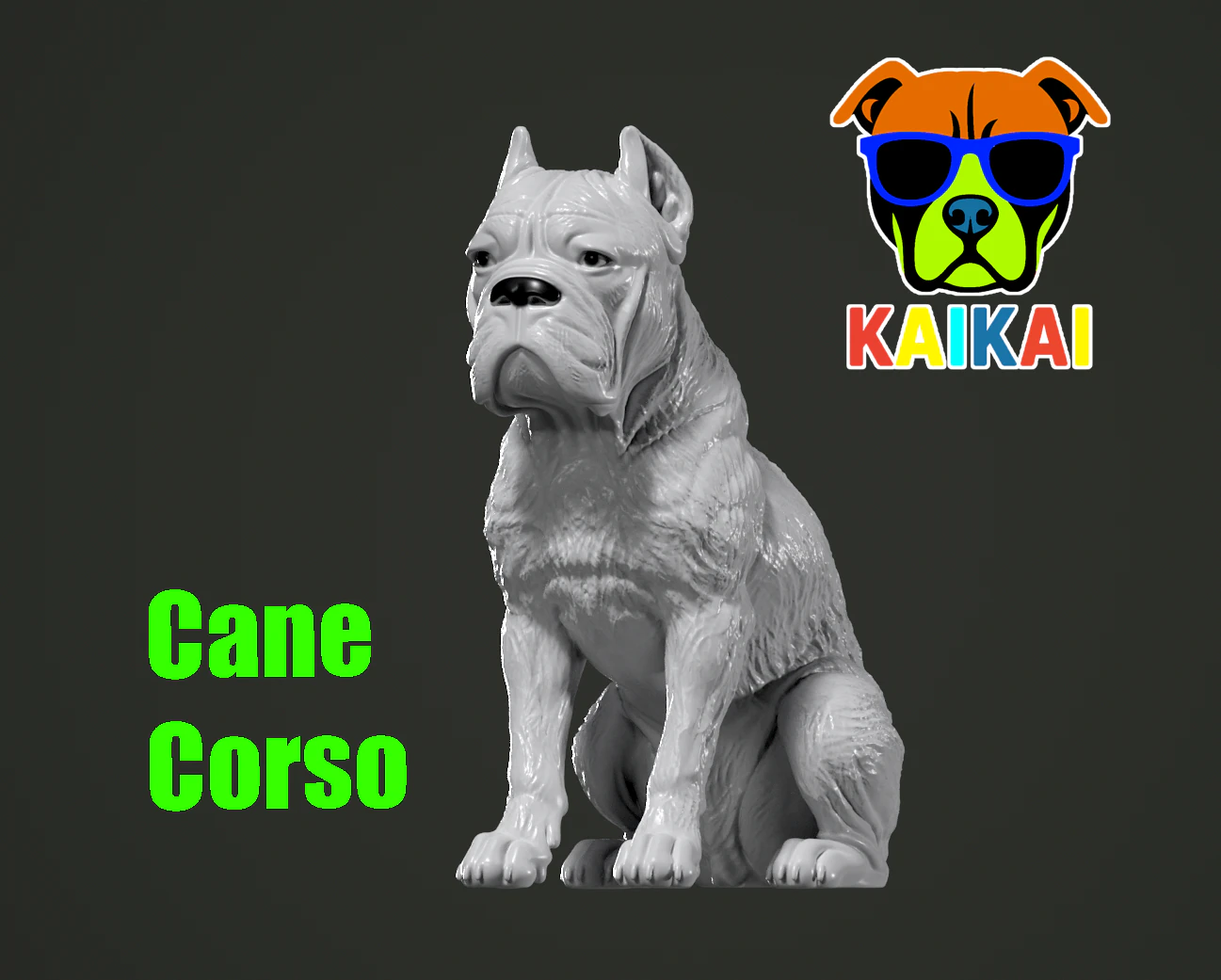 Cane Corso - English Mastiff model - 3D print 3D Print Model .c4d .max .obj .3ds .fbx .stl .blend 