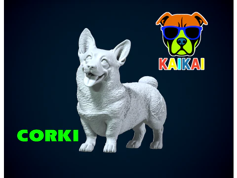 Welsh Corgi - Pembroke ve Hırka Welsh Corgi - 3D baskı 3D Baskı Modeli