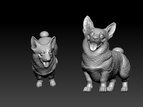 Welsh Corgi - Pembroke and Cardigan Welsh Corgi - 3D print 3D Print Model