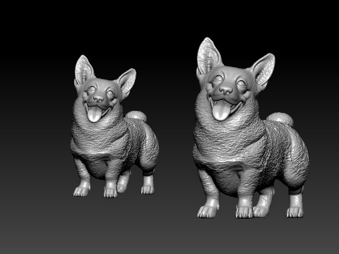 Welsh Corgi - Pembroke and Cardigan Welsh Corgi - 3D print 3D Print Model
