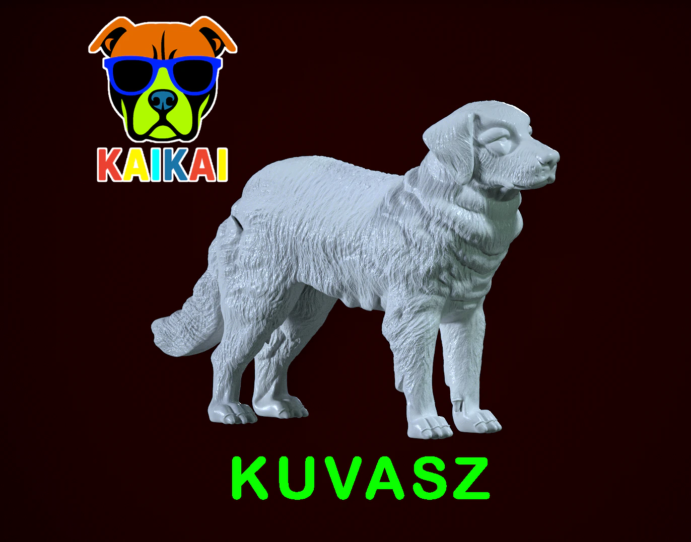 Kuvasz - Kuvasz Hungary MODEL - 3D print 3D Print Model .c4d .max .obj .3ds .fbx .stl .blend 