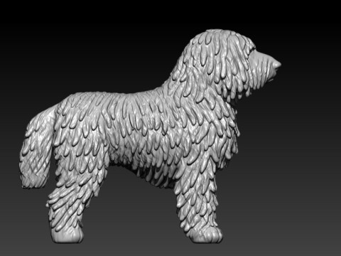DOG - Komondor - Hungarian Commonmop MODEL - 3d PRINT 3D Принт Модель