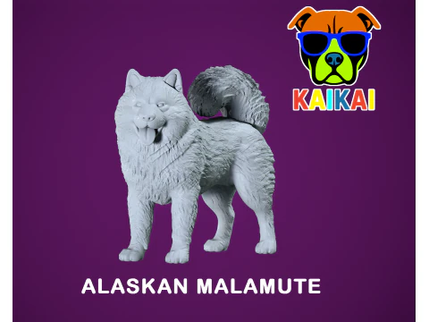 アラスカ マラミュート - マリー モデル - 3D プリント 3Dプリントモデル