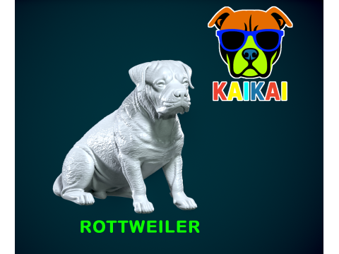 Rottweiler - Rottie dog model - 3D print 3D Принт Модель
