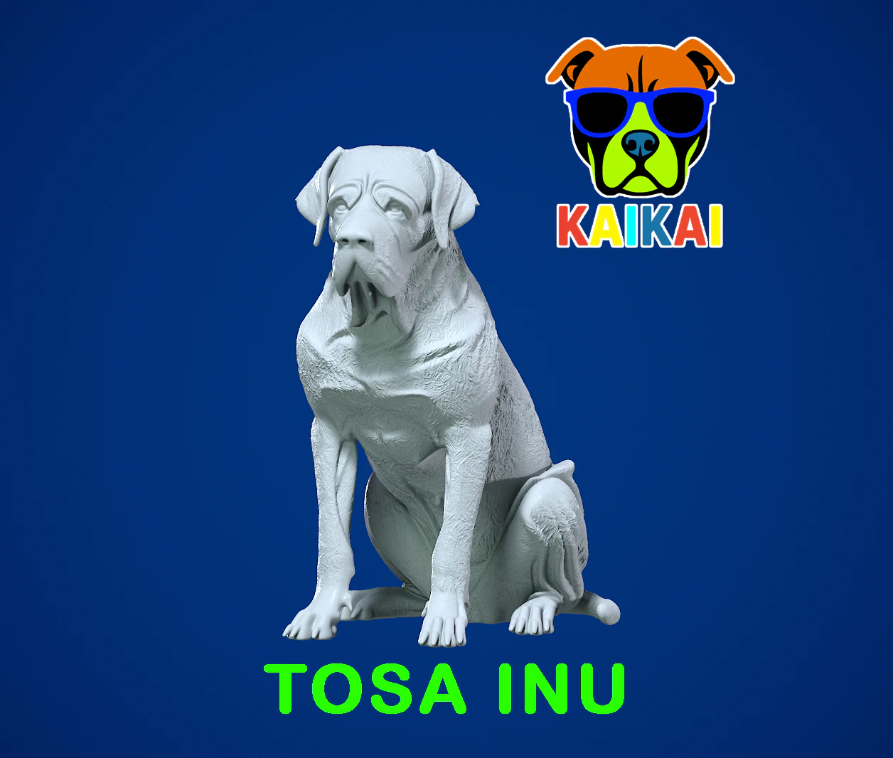 Tosa Inu - Japanese Mastiff model - 3D print 3D Print Model .c4d .max .obj .3ds .fbx .stl .blend