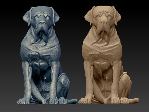 Tosa Inu - Japanese Mastiff model - 3D print Model Cetak 3D